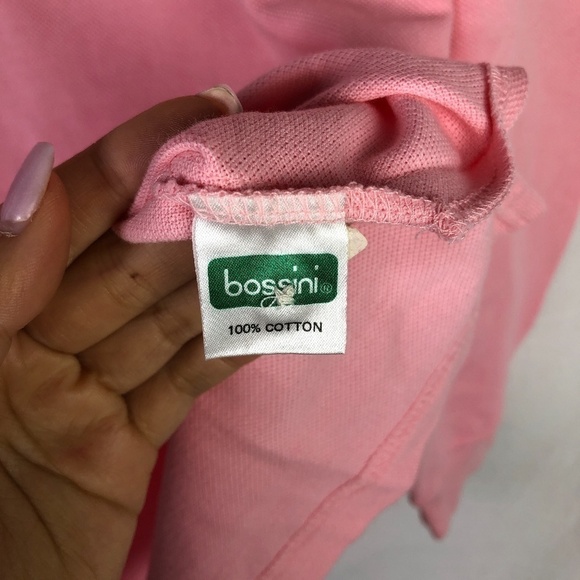 🦄2/$20 NWT Bossini Pink Long Sleeve Polo Shirt - Picture 6 of 7
